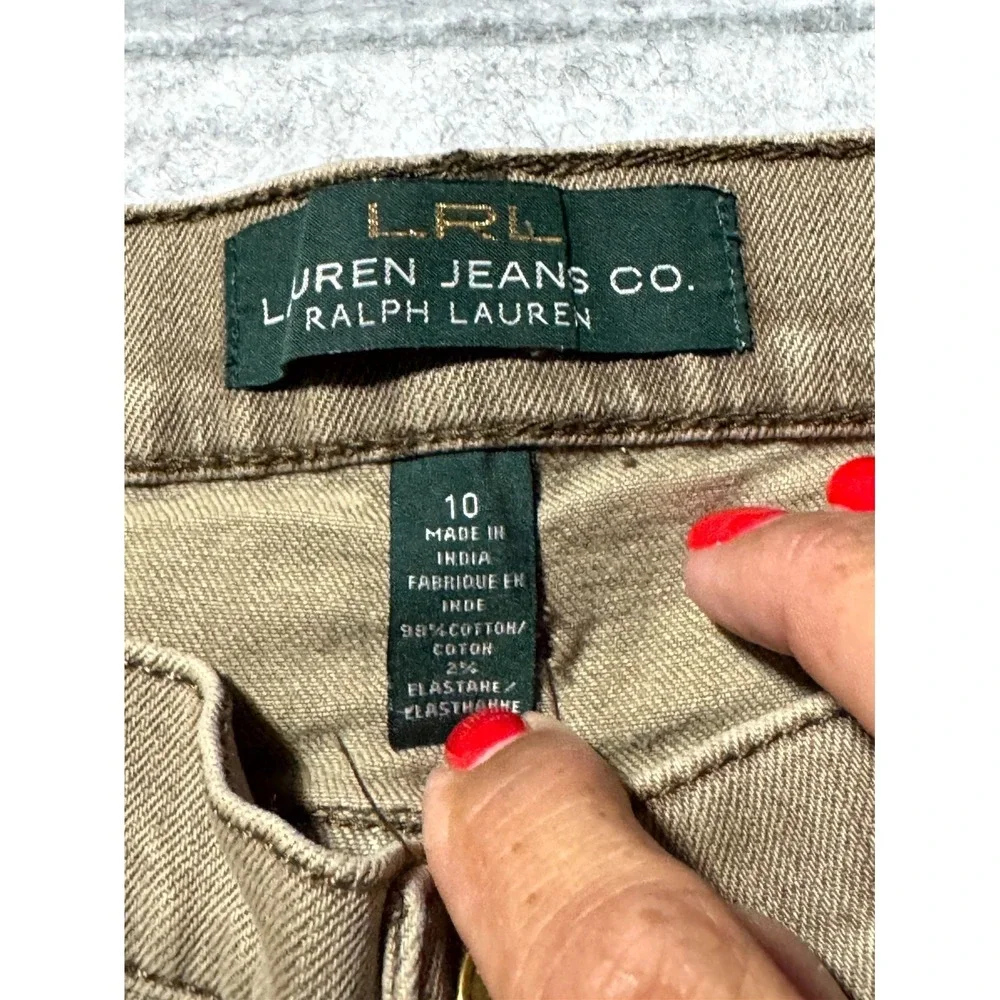 Ralph Lauren Pants Women's Size 10 cream Jeans straight leg